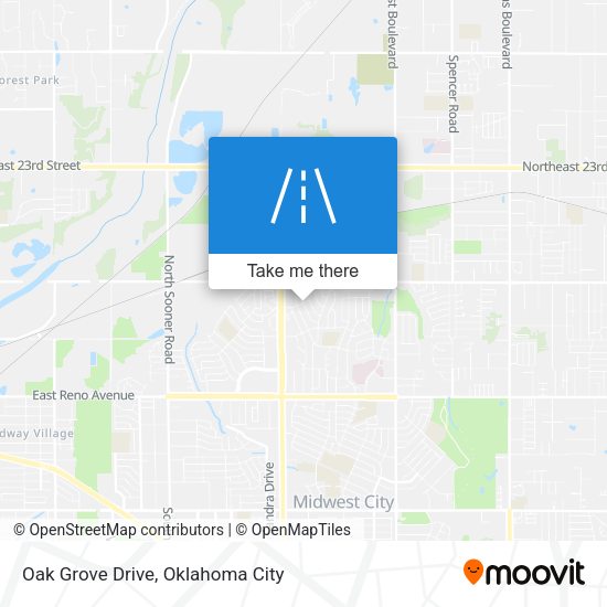 Oak Grove Drive map