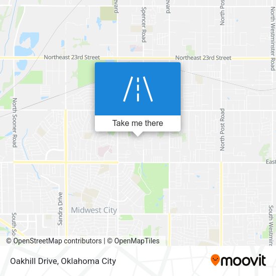 Oakhill Drive map