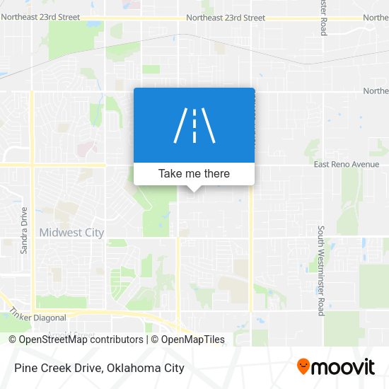 Pine Creek Drive map