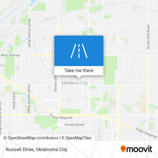 Russell Drive map
