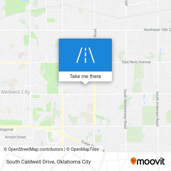 South Caldwell Drive map