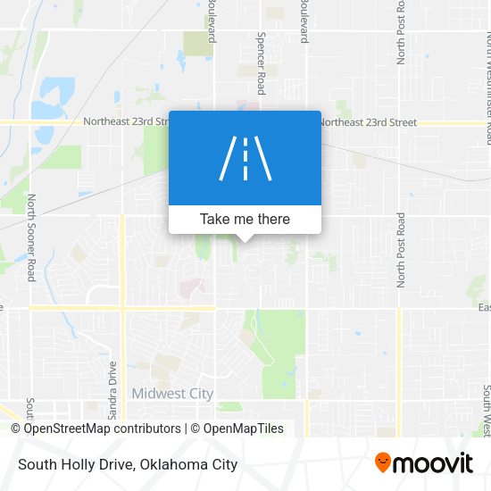 South Holly Drive map