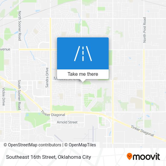 Southeast 16th Street map