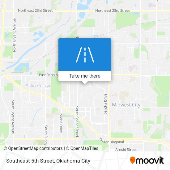 Mapa de Southeast 5th Street