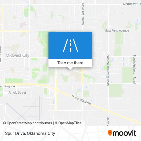 Spur Drive map