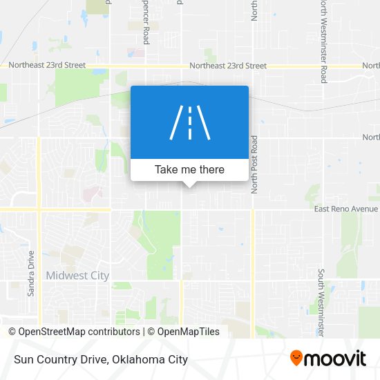 Sun Country Drive map