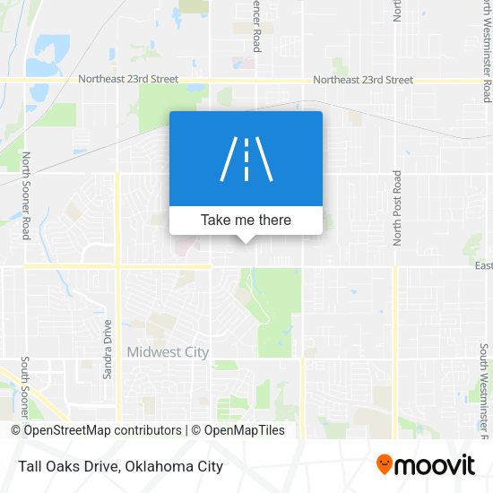 Tall Oaks Drive map