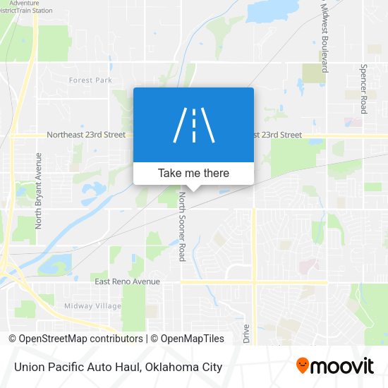 Union Pacific Auto Haul map
