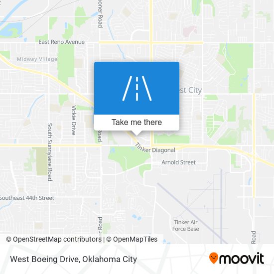 West Boeing Drive map