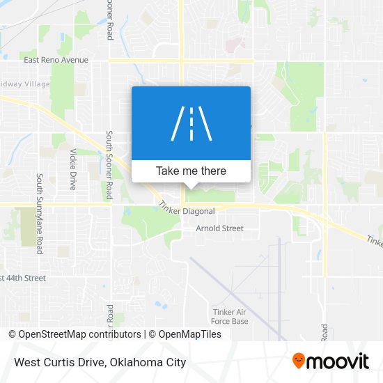 West Curtis Drive map