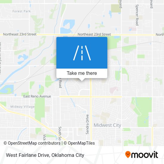 West Fairlane Drive map