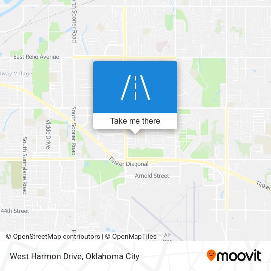 West Harmon Drive map