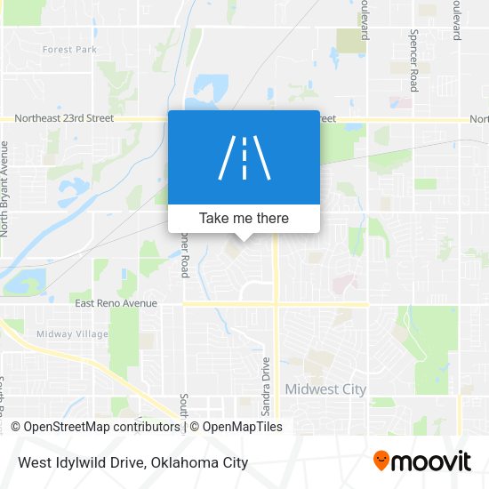 West Idylwild Drive map