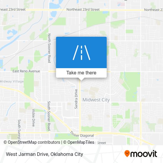 West Jarman Drive map