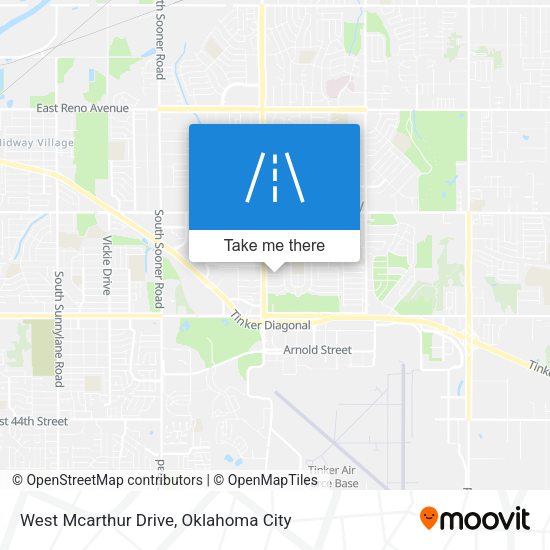 West Mcarthur Drive map