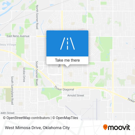 West Mimosa Drive map