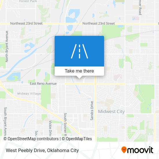 Mapa de West Peebly Drive