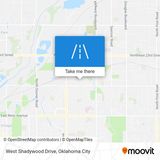 West Shadywood Drive map
