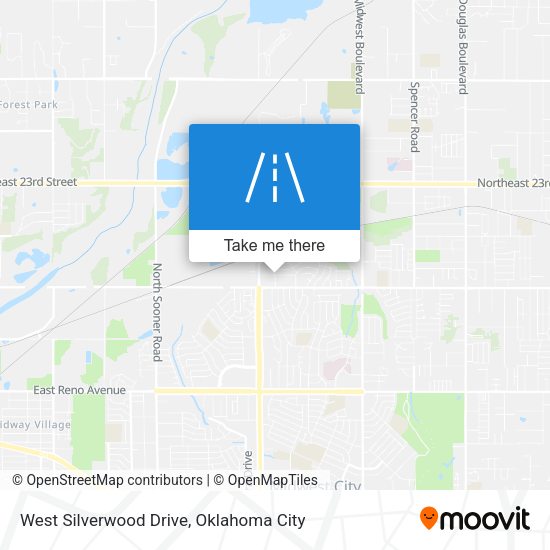 West Silverwood Drive map