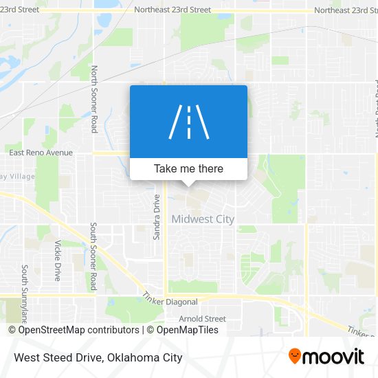 West Steed Drive map