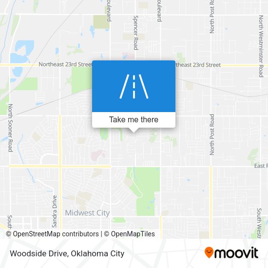 Mapa de Woodside Drive