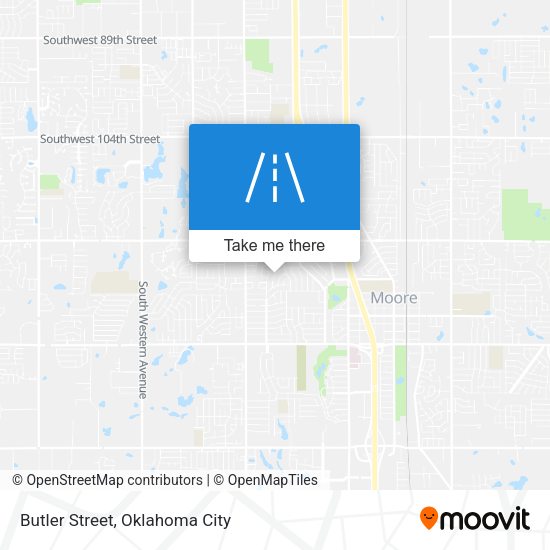 Butler Street map