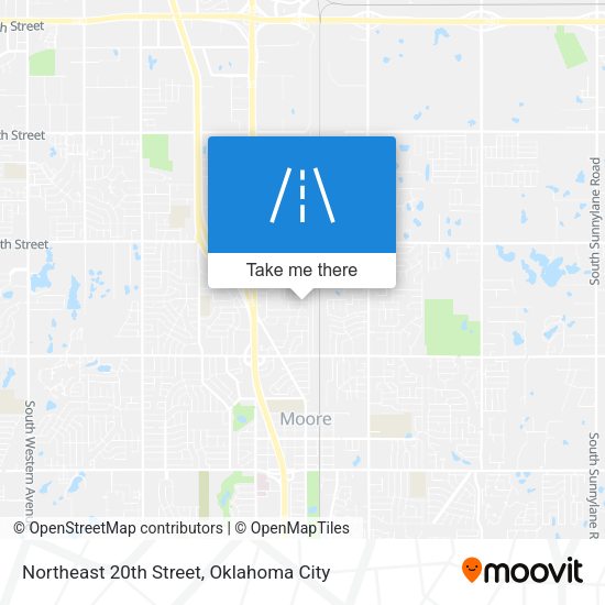 Mapa de Northeast 20th Street