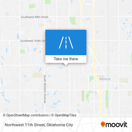 Northwest 11th Street map