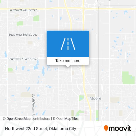 Mapa de Northwest 22nd Street