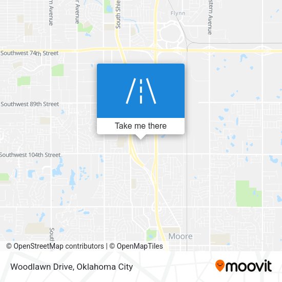 Woodlawn Drive map