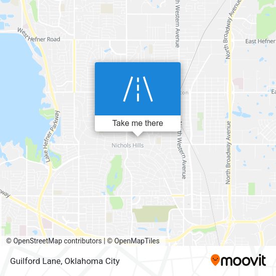 Guilford Lane map