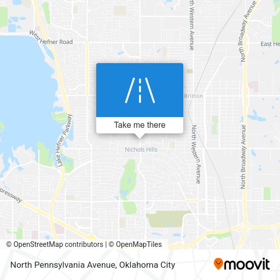 North Pennsylvania Avenue map