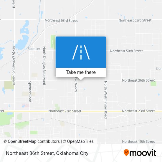 Mapa de Northeast 36th Street