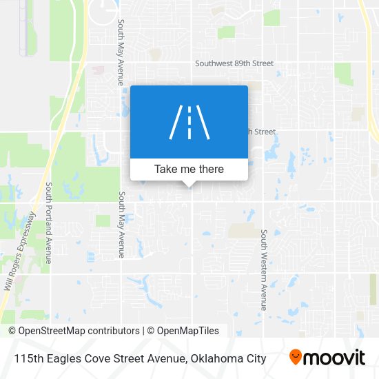 115th Eagles Cove Street Avenue map