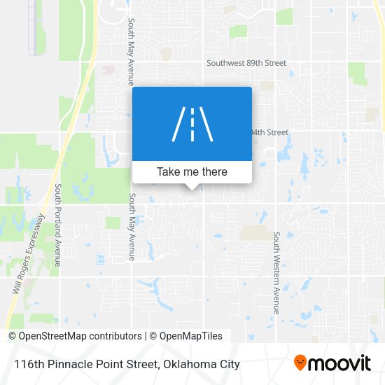 116th Pinnacle Point Street map