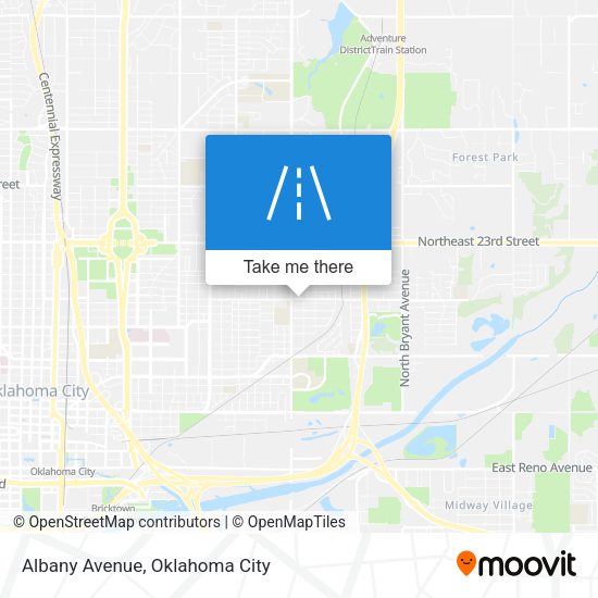 Albany Avenue map