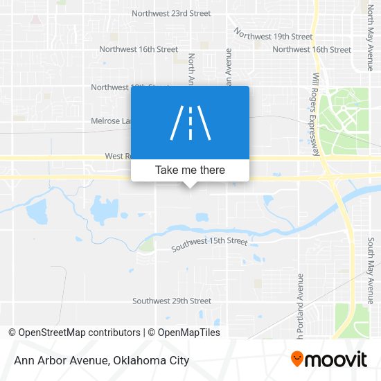 Ann Arbor Avenue map