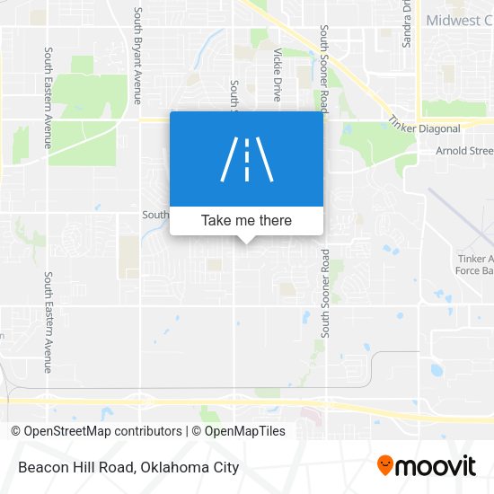 Beacon Hill Road map