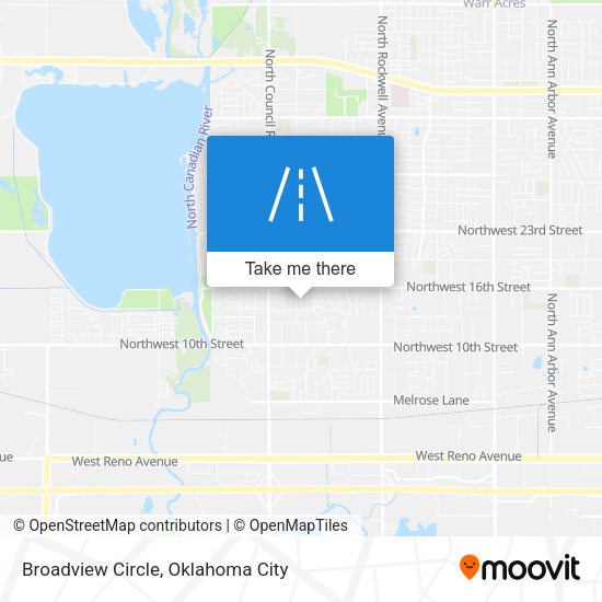 Broadview Circle map