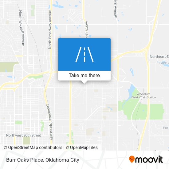 Mapa de Burr Oaks Place