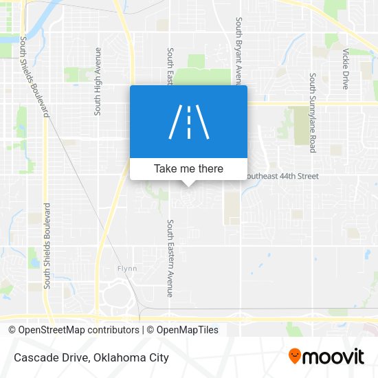 Cascade Drive map