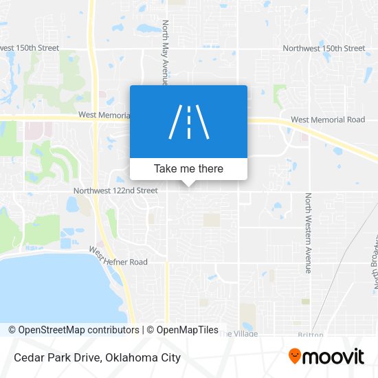 Cedar Park Drive map