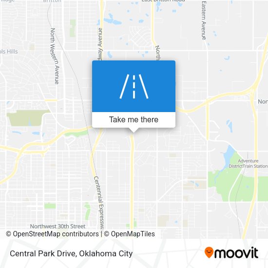 Central Park Drive map