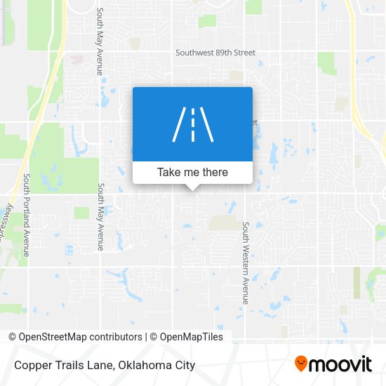 Copper Trails Lane map