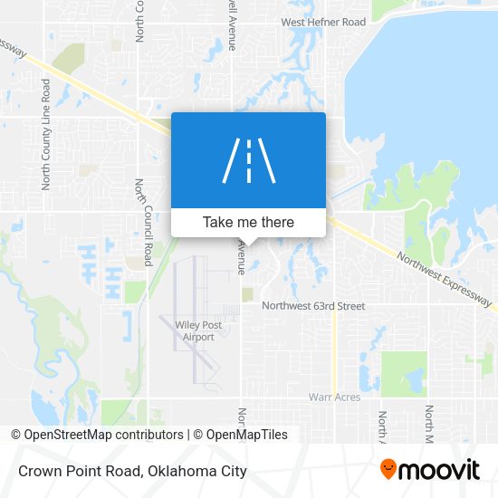 Crown Point Road map
