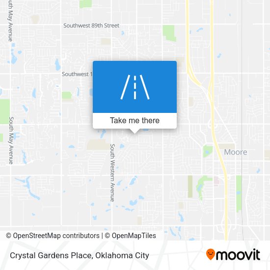 Crystal Gardens Place map