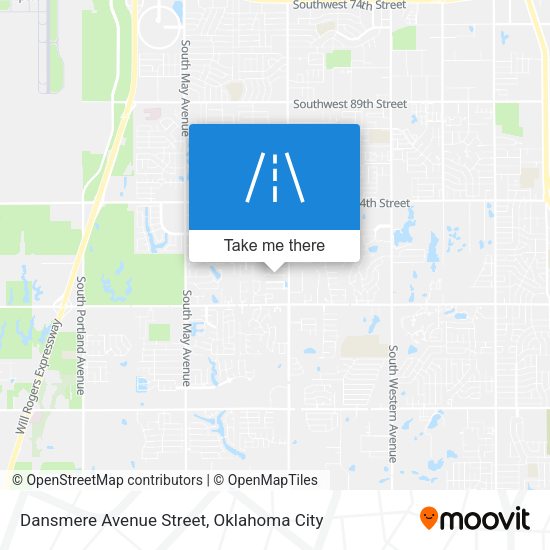 Mapa de Dansmere Avenue Street