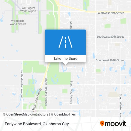 Earlywine Boulevard map