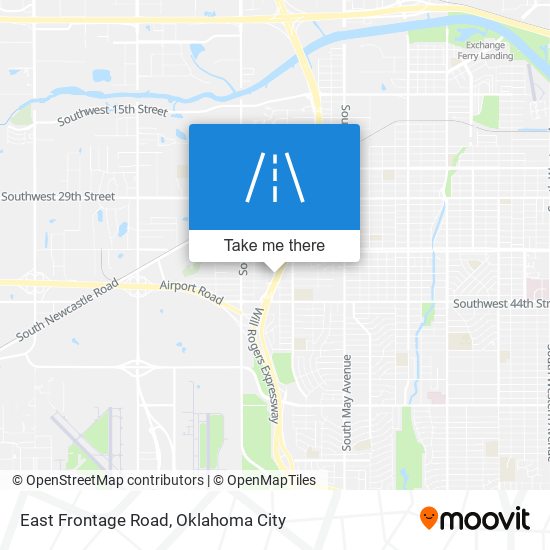 East Frontage Road map