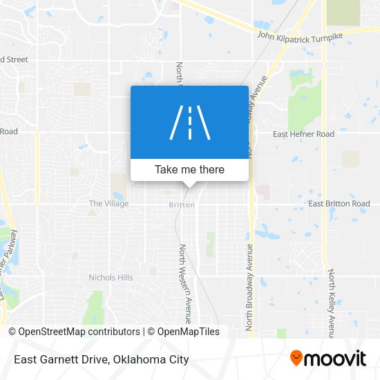 East Garnett Drive map